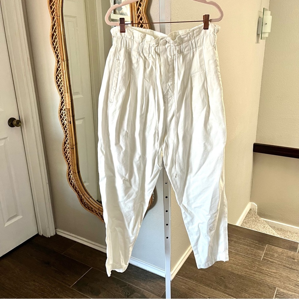 Free People / Margate Pleated Trouser in White